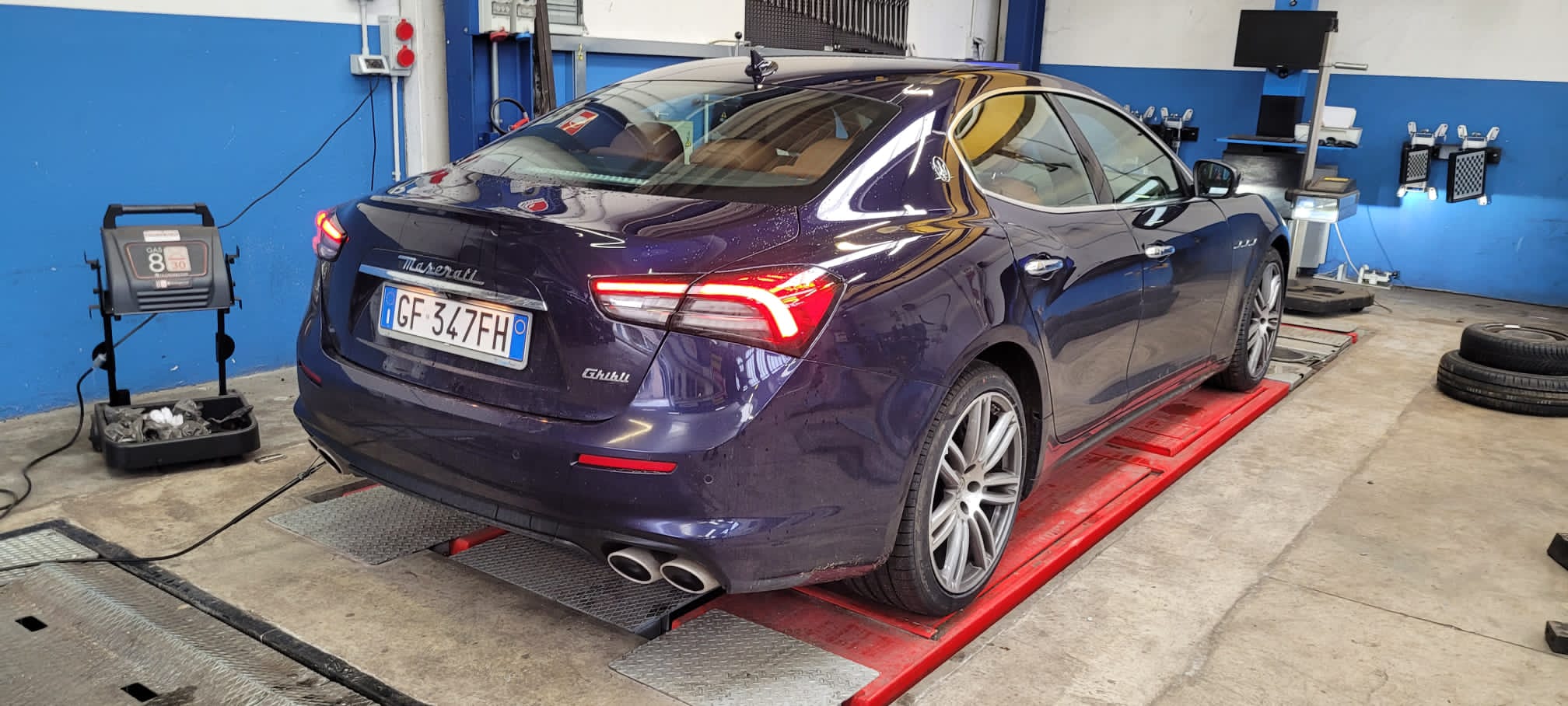 Alfa Romeo sul banco di controllo